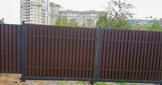 Купить распашные ворота из штакетника Лыткарино, цена от 2742 руб.