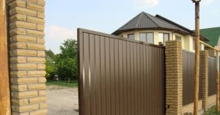 Купить откатные ворота из профнастила Лыткарино, цена от 1759 руб.